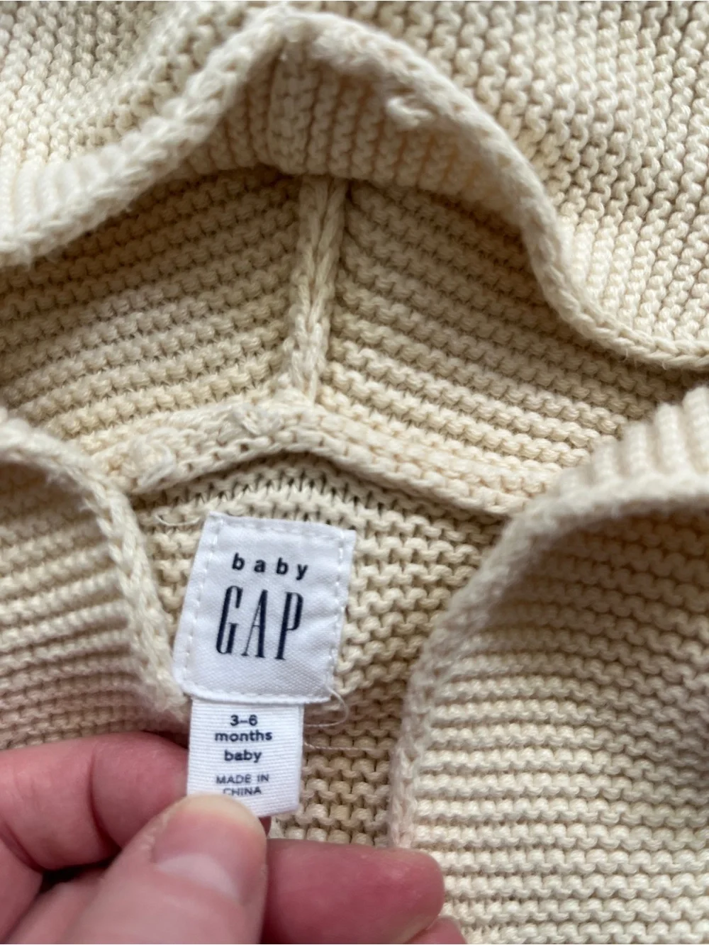 Bundle of GAP Baby Bear Cardigans - Cream and Gray